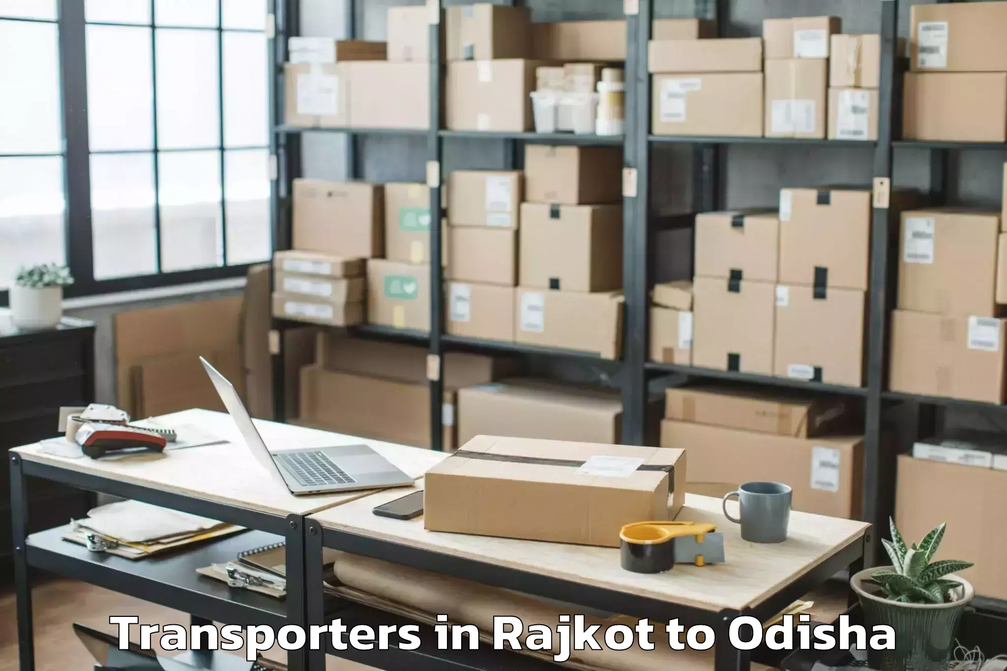 Rajkot to National Law University Odisha Transporters